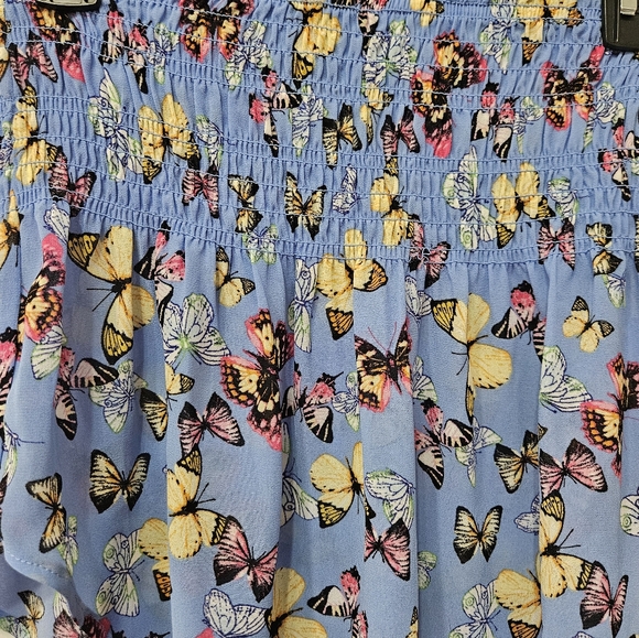 Wild Fable blue Butterfly Tube Top Size XS Woman's - Picture 4 of 10